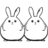 Bunny Funny Easter Couple