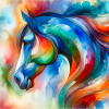 Horse Portrait Abstract