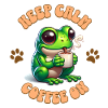 Keep calm Coffee on - Frosch