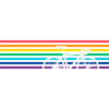 Cykel Regnbue Farverig Cyklist