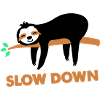Sloth slow down