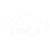 Majestätischer Hirsch mit Berg- und Waldszene