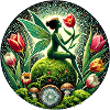 Tulips Spring Moss Fairy