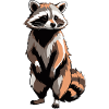 Raccoon - Cute Animal Sticker
