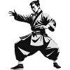 Moine Shaolin - Arts Martiaux Sticker