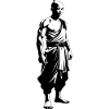 Shaolin Monk - Martial Arts Sticker