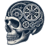 Bicycle Enthusiast Skull Gears