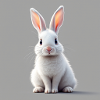 Easter rabbit white