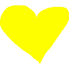 Heart Yellow Gift Idea