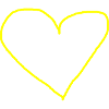 Heart Yellow Hearts Gift Idea