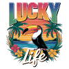 Lucky Life Tropical Paradise Vibes