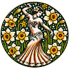 Springtime Daffodil Flower Belly Dancer