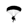 Parachutist extreme sports enthusiast