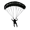 Parachutist extreme sports enthusiast