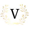 Buchstabe V Goldene Blumenkrone