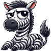 Zebra Cartoon Funny Bull Comic