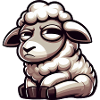 Skeptical Sheep Comic Funny Bull