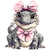 Coquette Arc Ankylosaure Dinosaure Fille