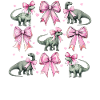 Coquette Arc Brontosaure Dinosaure Fille