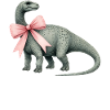Coquette Arc Brontosaure Dinosaure Fille