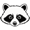 Raccoon - Cute Animal Sticker