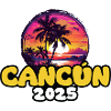 Cancun 2025 Palmen Bunt