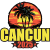 Cancun 2025 Urlaub Palmen Bunt