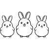 Bunnies Team Easter Funny