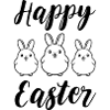 Joyeux lapins de Pâques