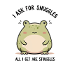 Trauriger Frosch – Kuscheln oder Kämpfen?