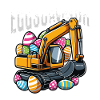 Eggscavator Lustiger Osterbagger Bagger