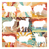 Retro Floral Sheep