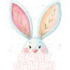 Happy Easter! Cute Easter Bunny