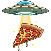 UFO kidnaps Pizza Slice