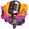 Microphone retro love music