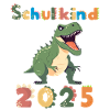 Schulkind 2025 Dinosaurier