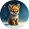Little Fox Under the Stars