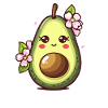 Avocat doux aux fleurs