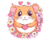 Hamster with heart