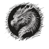 Dragon head in focus