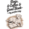 Reading, coffee, dog – pure happiness