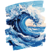 Waves and sea