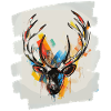 Deer with antlers