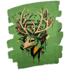 Deer with antlers
