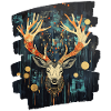 Deer with antlers