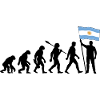 Evolution - Flagge Argentinien - Nation