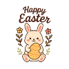 Bunny with an Easter Egg
