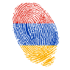 Armenian flag fingerprints