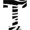 Buchstabe t Zebra