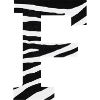 Buchstabe f Zebra
